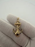 1.5" 14K yellow gold mariner cross pendant, 2.6g – Ott Family Jewelry (2)