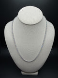 21" Silver 16ctw VS/VVS Lab Diamond Tennis Chain 3.4mm 21.3g