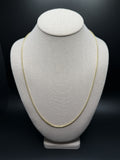 24" 14K Yellow Gold Franco 1.8mm 9.6g