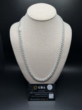 24" 8mm silver moissanite Cuban chain, 15ctw D VVS1, 69g – Ott Family Jewelry (2)