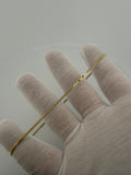 10" 1.75mm solid 14K yellow gold Cuban link anklet, 2.8g – Ott Family Jewelry (2)