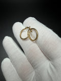 15mm 14K Yellow Gold Fancy Hoops 1.32g