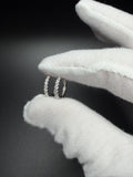 15mm Silver .5ctw VS/VVS Lab Diamond Huggies 1.8g