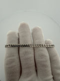 7" 14k White Gold Cuban 4mm 10.6g