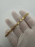 8.5" 14K Yellow Gold Rope 5mm 4.14g