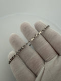 7.5" 14K White Gold Rope 3mm 5.92g