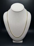 24" 14K Yellow Gold Cuban Chain 4mm 30.25g