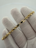 7.5" 14k Yellow Gold Rope 4.5mm 13.45g