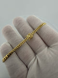 7.5" 10k Yellow Gold Cuban 4mm 9.12g