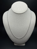 22" 14K White Gold Rope 2.5mm 10.53g