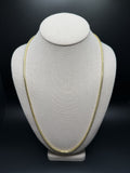 26" 14K Yellow Gold Franco 3mm 34.84g