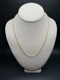 20" 14k Yellow Gold Wheat 2mm 4.2g