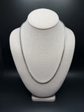 22" 14K White Gold Franco 3mm 33.5g