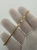 8.5" 14k Yellow Gold Rounded Box 3.5mm 6.3g