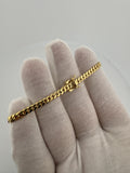 7" 10k Yellow Gold Cuban 4mm 8.5g