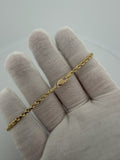 8" 14k Yellow Gold Rope 3mm 6.33g