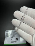 7" 14K White Gold 2.00ctw E-F VS Lab Diamond Tennis EGL Certified – 2mm – 4.3g
