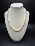 18" 14k Yellow Gold 8mm Freshwater Pearl Necklace 41g