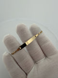 6.5" 14K Yellow Gold Valentino Baby ID Bracelet 3mm 3.4g