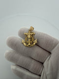 1.5" 14K Yellow Gold Mariner Cross/Crucifix 5.4mm Bail 3.5g