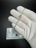 7" 14K Yellow Gold 2.99ctw E-F VS Lab Diamond Tennis EGL Certified – 2.3mm – 5.48g
