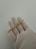7.25" 4mm solid 10K yellow gold Cuban link bracelet, 8.6g – Ott Family Jewelry (2)