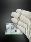 7" 14K Yellow Gold 10.04ctw E-F VS Lab Diamond Tennis EGL Certified – 4mm – 11.8g