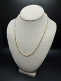 20" 14K Yellow Gold Rope 3mm 3.7g