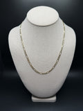 20" 14K Yellow Gold Figaro 4mm 10.81g