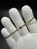 8" 14K Yellow Gold Curb 4mm 2.65g
