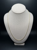 24" 14K Yellow Gold Ice Chain 2.5mm 10.66g