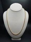 24" 14k Yellow Gold Franco 3.5mm 48.0g
