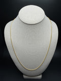 24" 14K Yellow Gold Franco Chain 1.8mm 9.3g