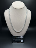 22" 8mm silver moissanite Cuban chain, 13.8ctw D VVS1, 64.7g – Ott Family Jewelry (2)