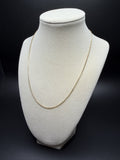 18" 14K Yellow Gold Box Chain 1mm 3.9g