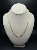 20" 14k Yellow Gold Paperclip 4.5mm 6.72g