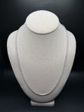 24" Silver 2mm 22ctw Moissanite Tennis Chain 22.0g