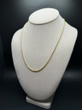 20 inch 2.5mm rounded box chain in 14K yellow gold, 6.4g, view 2 - Ott Family Jewelry