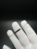 6-6.5" 14k Yellow Gold Anchor Link Baby ID Bracelet with Pink Heart 1.5mm 1.23g