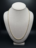 24" 10K Diamond Cut Moon Bead Chain 3mm 10.5g