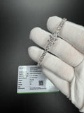 7" 14K White Gold 10.1ctw E-F VS Lab Diamond Tennis EGL Certified – 4mm – 11.8g