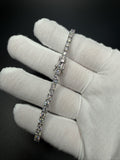 8" Silver 9ctw VS/VVS Lab Diamond Tennis Bracelet 4mm 14.0g