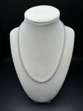 18" 11ctw Moissanite Silver Tennis Chain 2mm 16.5g