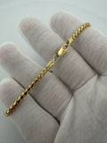 8" 14K Yellow Gold Franco 3mm 10.83g
