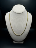 22" 10k Yellow Gold Cuban 4mm 24.0g