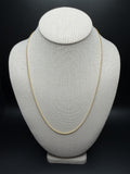 22" 14K Yellow Gold Bismark 2mm 4.4g