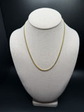 18" 10k Yellow Gold Cuban 3mm 11.72g