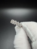 Size 10 Silver 1.5ctw VS/VVS Lab Diamond Cuban Ring 8.5mm 6.0g