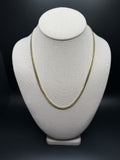 20" 14k Yellow Gold Cuban Link Chain 4mm 25.2g
