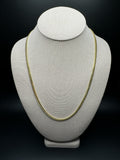 22" 14k Yellow Gold Cuban 4mm 27.0g